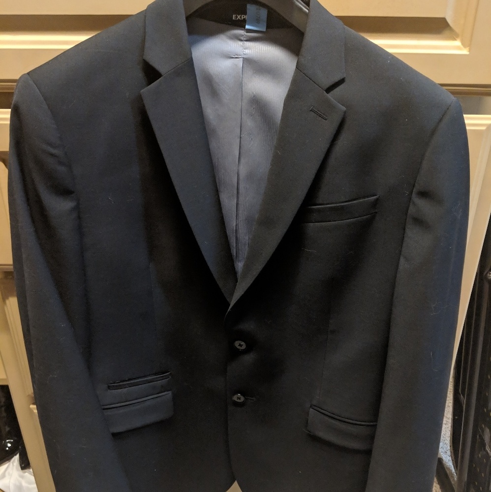 Mens Express Black Slim fit Sports coat